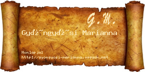 Gyöngyösi Marianna névjegykártya