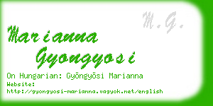 marianna gyongyosi business card